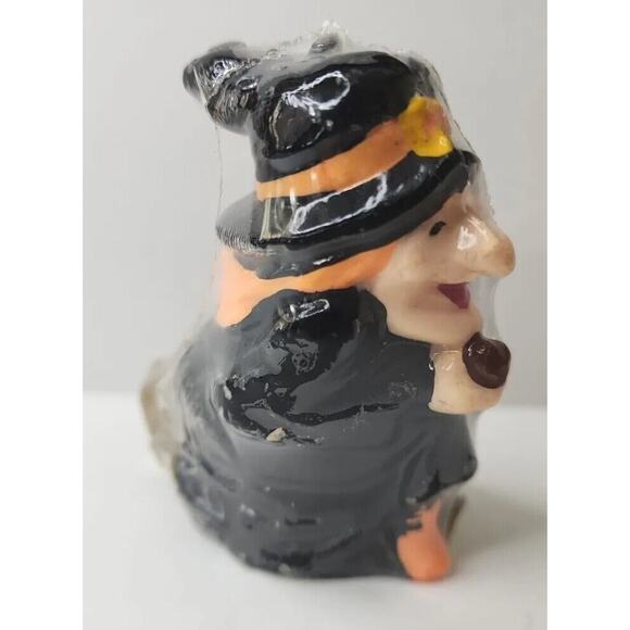 Vintage East West Dist. Co. Witch Halloween Candle New 3.25" SKU H35 - Picture 5 of 7